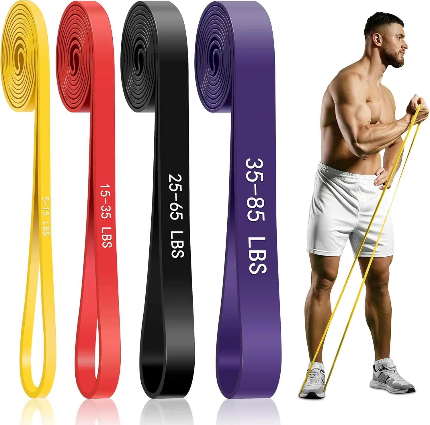 4-Level Resistance Bands for F - Pull Up Assist Band のレビューと価格