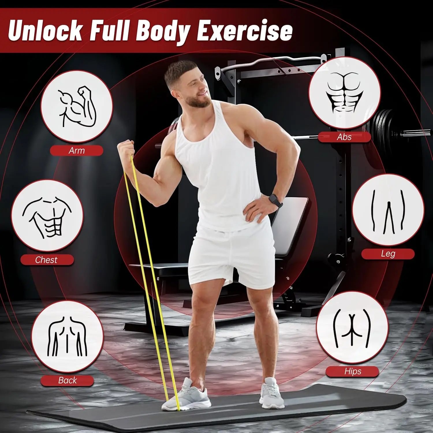 4-Level Resistance Bands for F - Pull Up Assist Band のレビューと価格