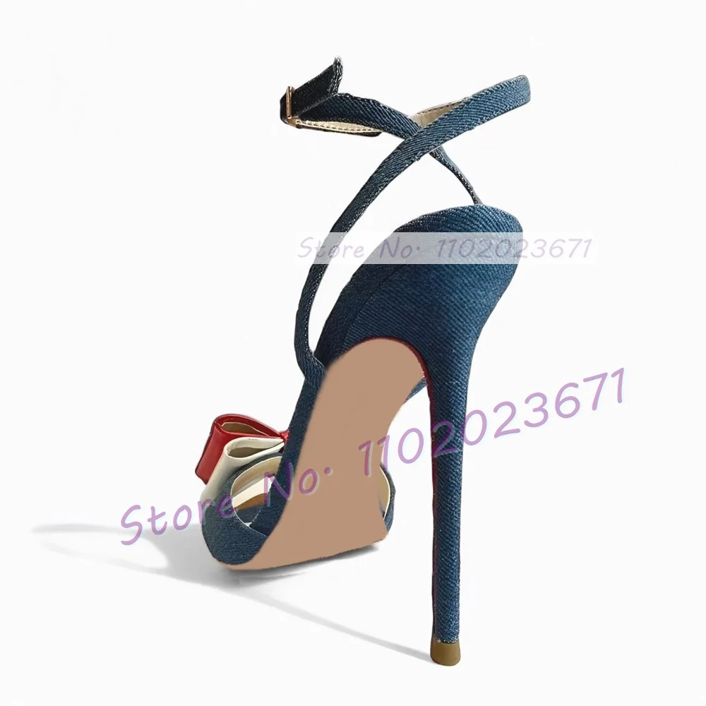 Gold Pointy Toe Denim Sandals  - Crossfit Outfit のレビューと価格