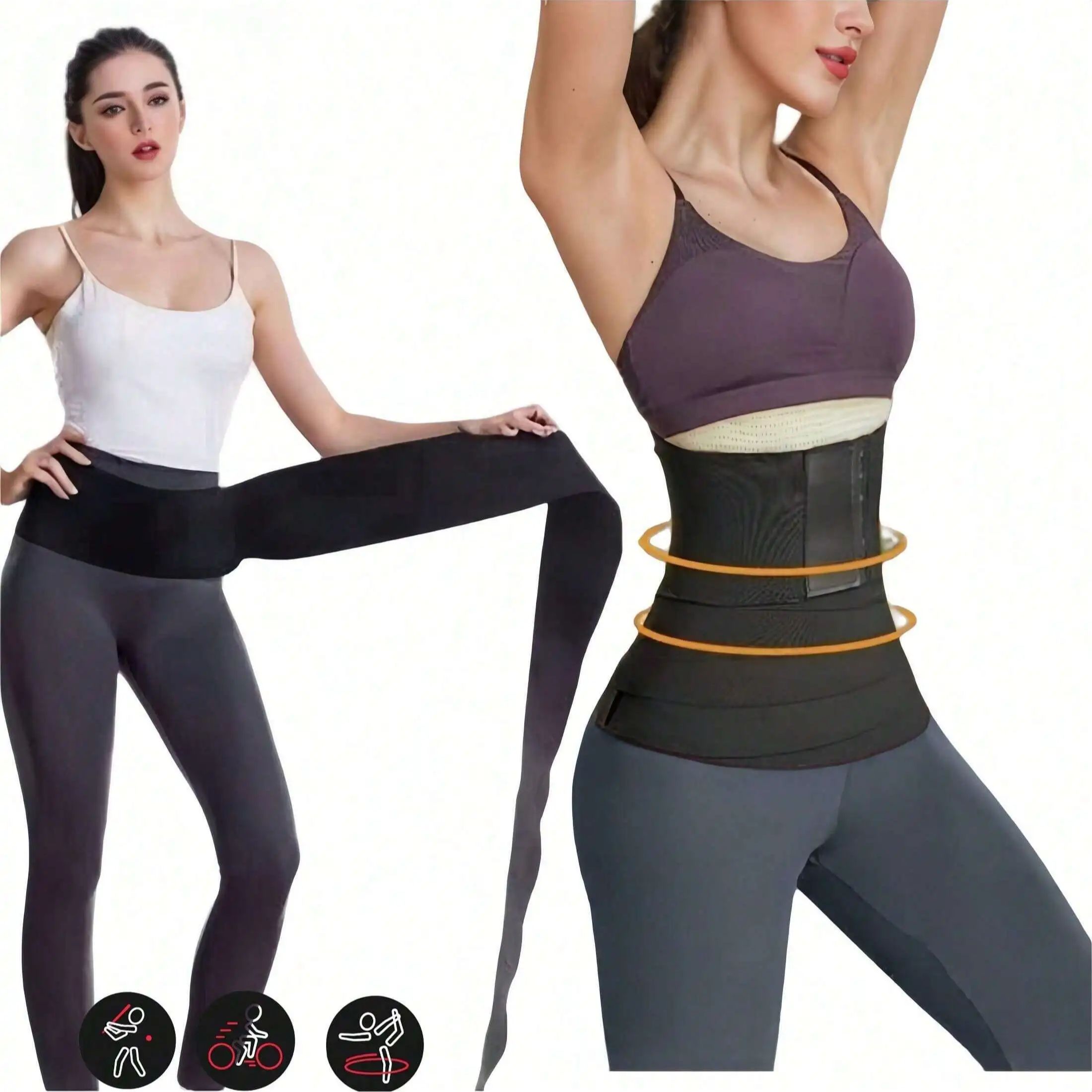 Women Waist Bandage Wrap Trimm - Pull Up Assist Band のレビューと価格