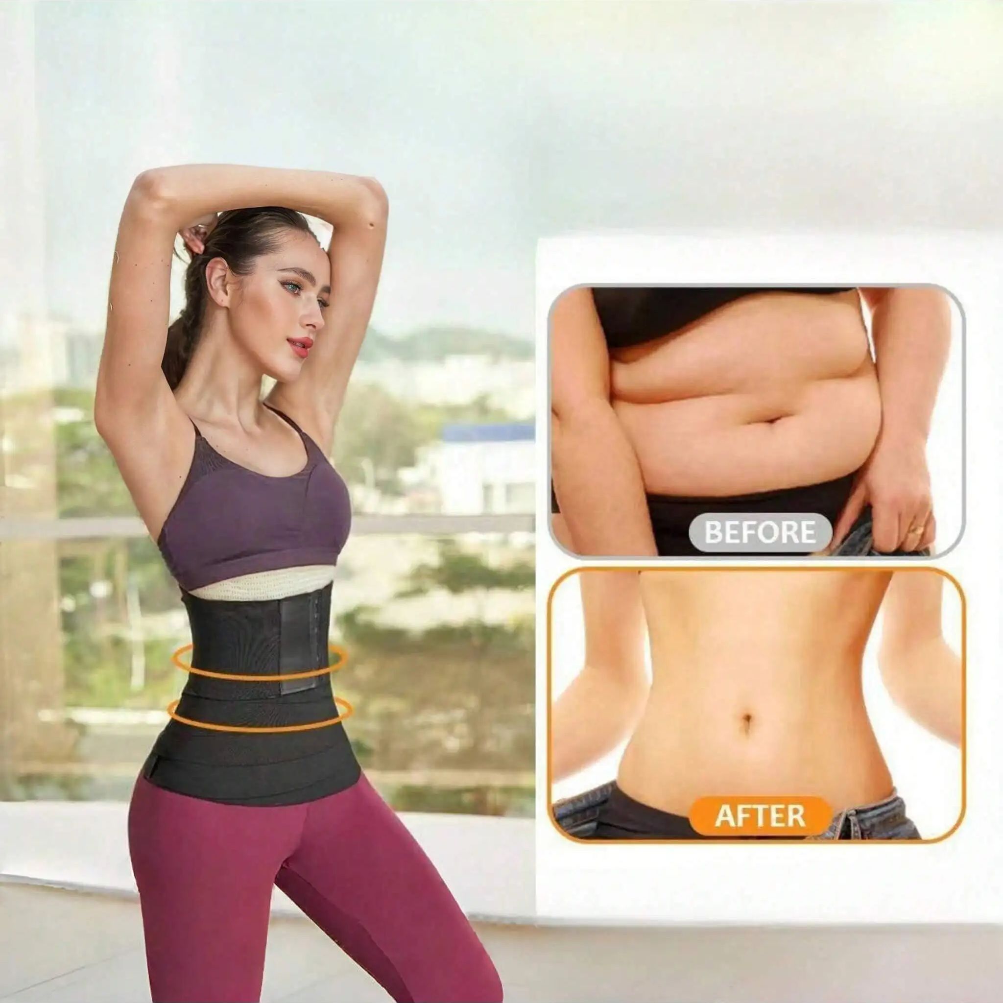 Women Waist Bandage Wrap Trimm - Pull Up Assist Band のレビューと価格
