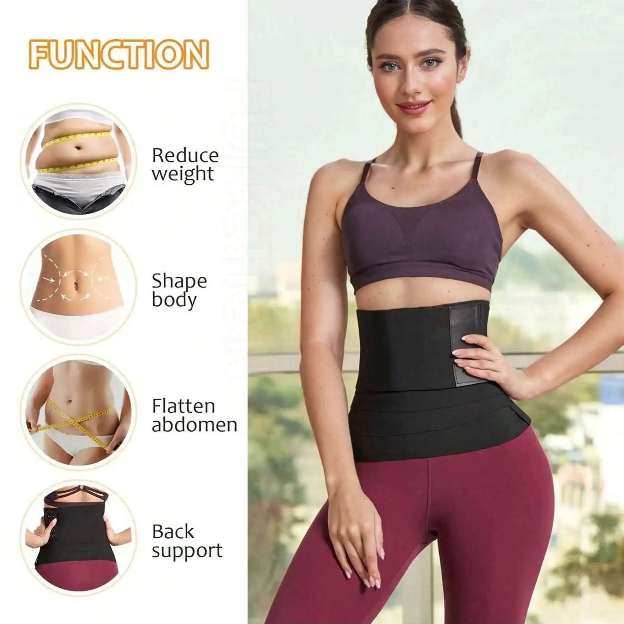 Women Waist Bandage Wrap Trimm - Pull Up Assist Band のレビューと価格