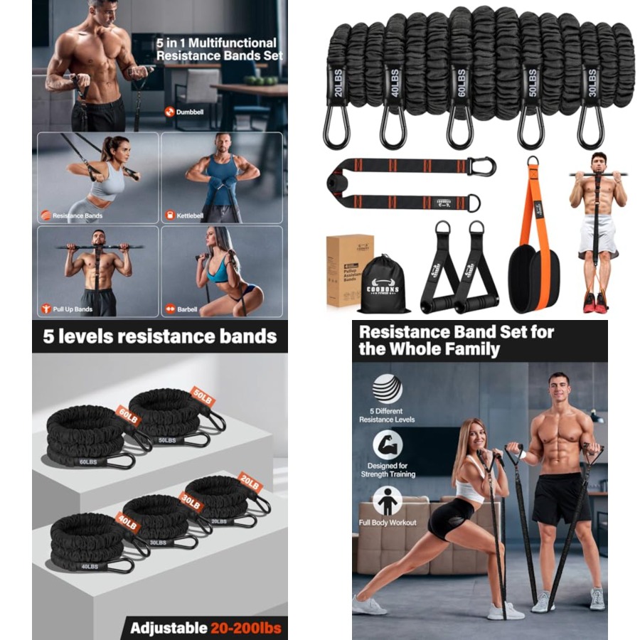 Resistance Bands, Exercise Ban - Pull Up Assist Band のレビューと価格