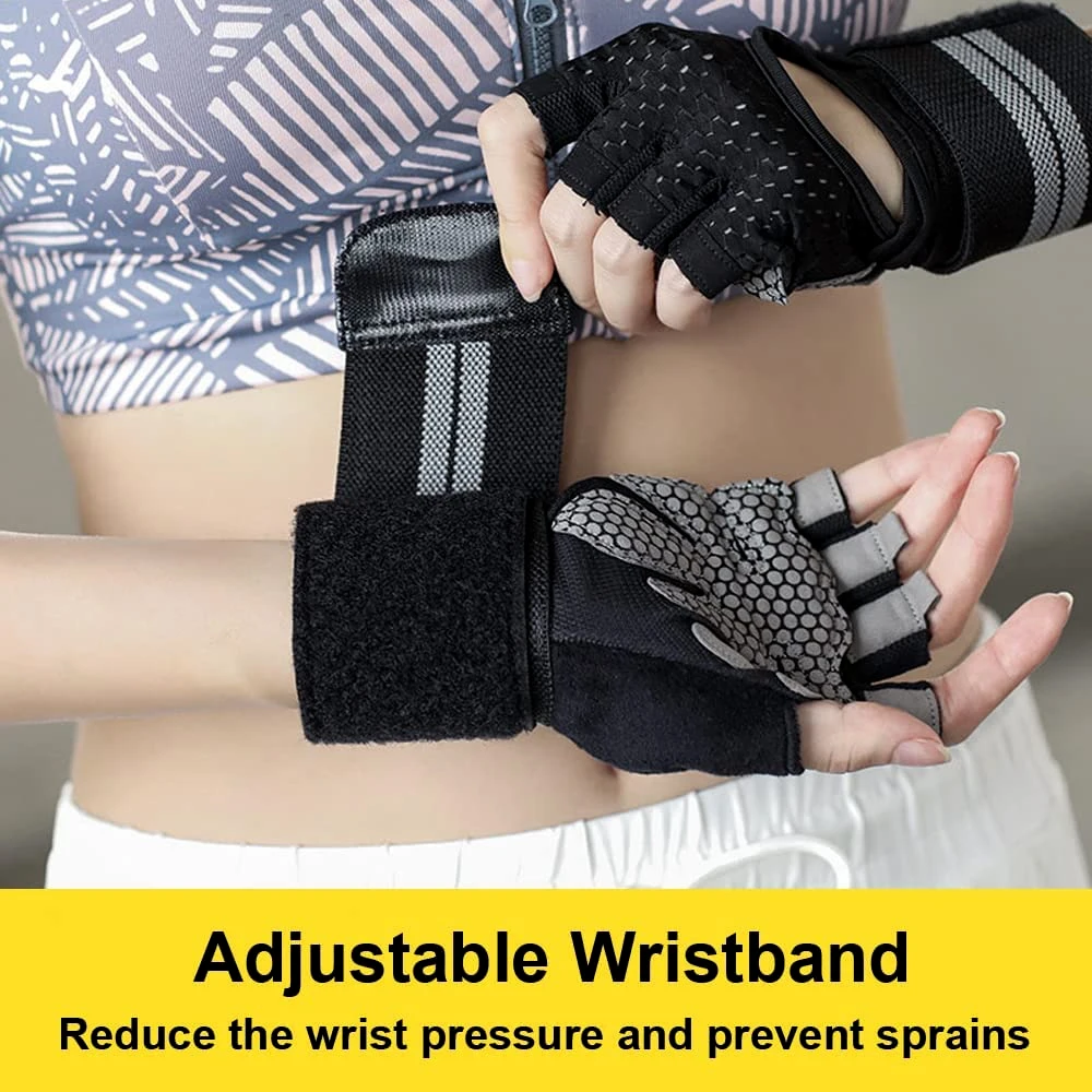 1Pair Half Finger Gym Fitness  - Crossfit G のレビューと価格